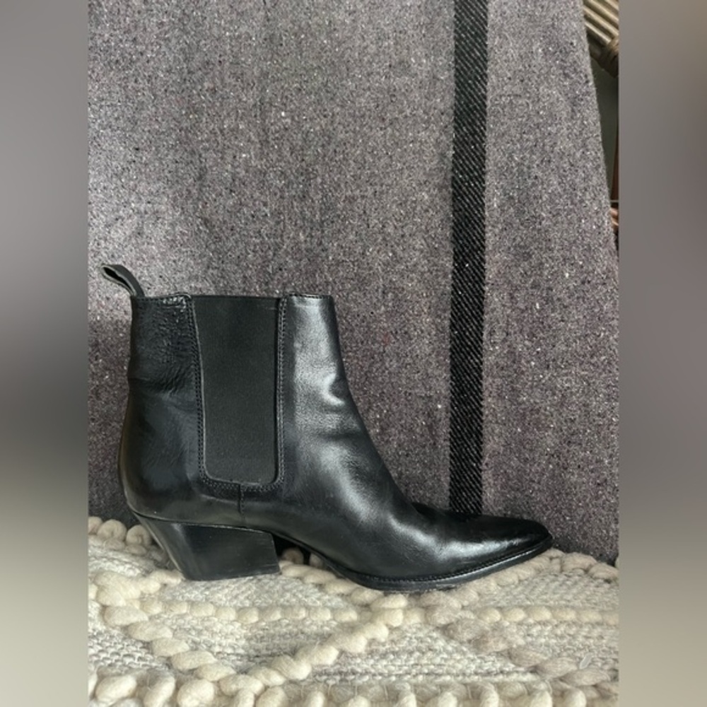 Michael Kors Italian Black Leather Ankle Boots